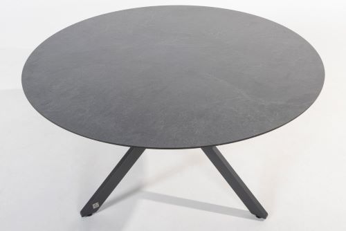 4 Seasons Locarno Hpl Table 130 ø - Antra+4x Aprilla Pure